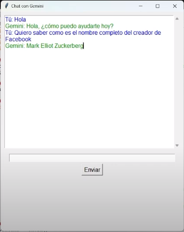 Chatbot con interfaz Tkinter