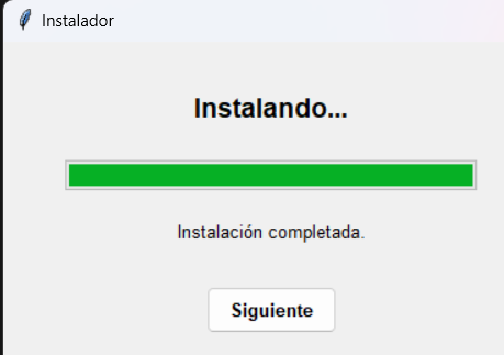 Pantalla de barra de progreso