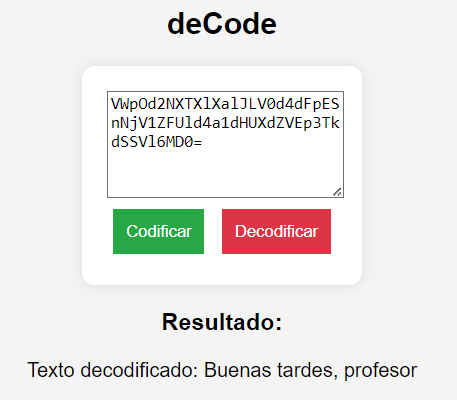 Decodificación