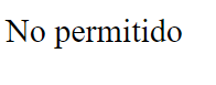 Denegación del envío de formulario