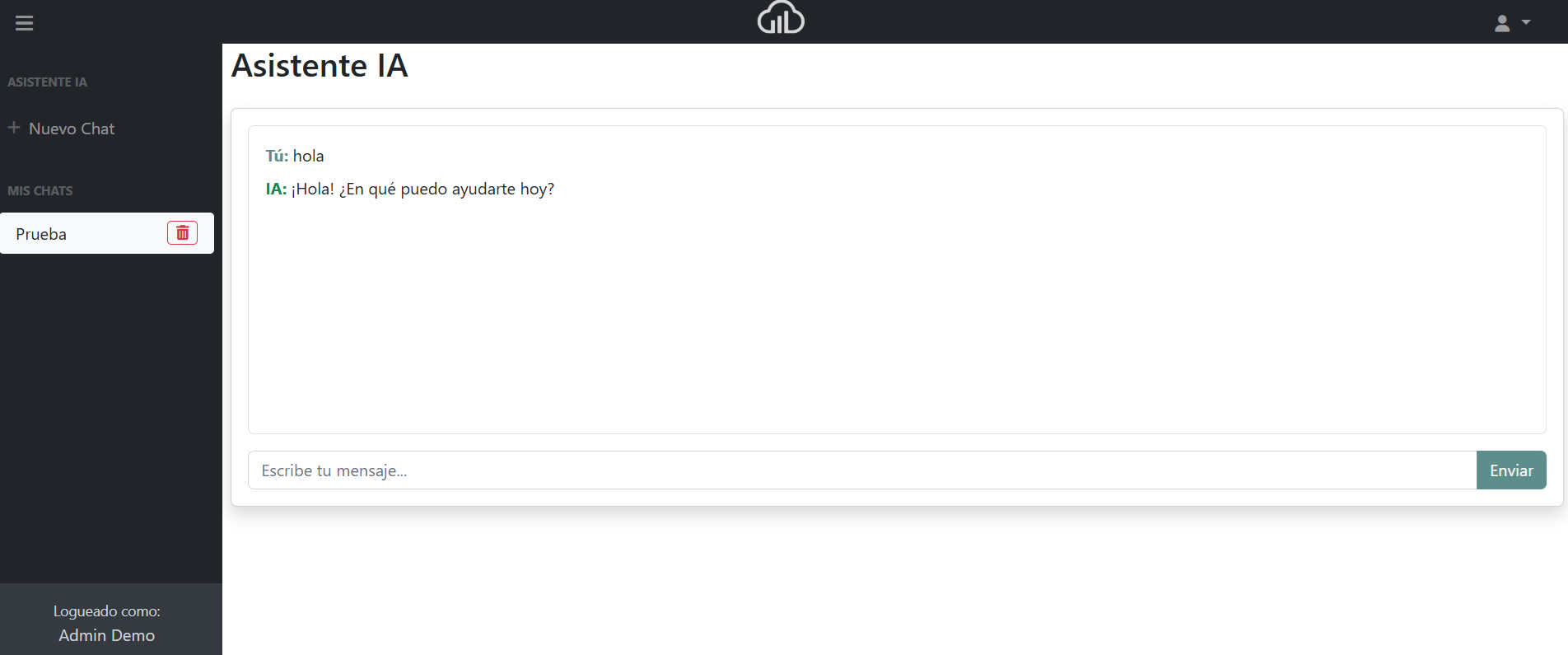 Módulo de asistente con inteligencia artificial