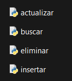 Captura de los archivos que componen el proyecto